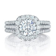 BRILLIANT CUBIC ZIRCONIA LUXURY ENGAGEMENT RING