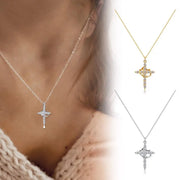 Eternal Grace – Cross & Crown Necklace