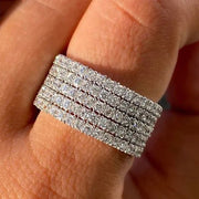 BRILLIANT CUBIC ZIRCONIA LUXURY ENGAGEMENT RING