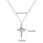 Eternal Grace – Cross & Crown Necklace